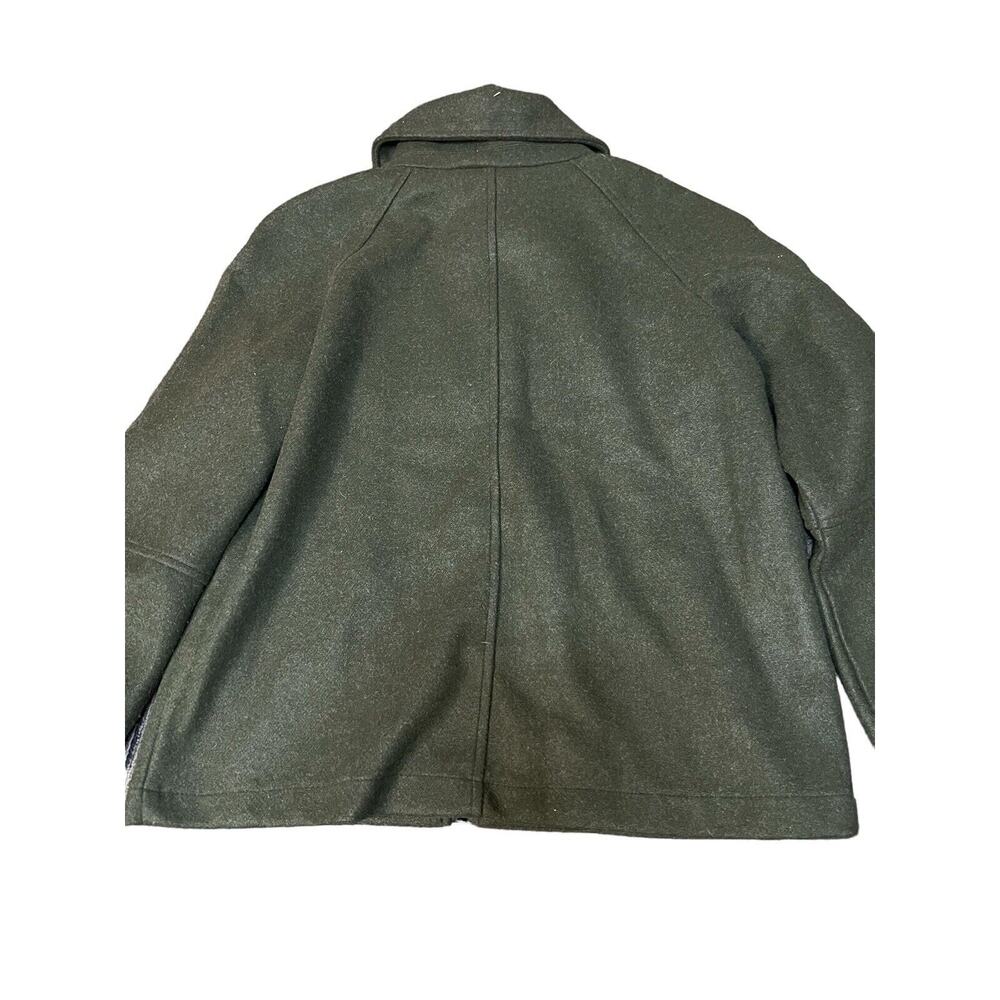 Avec Les Filles Olive Green Army Zip Up Utility Jacket "wool like" Size M - Picture 4 of 12